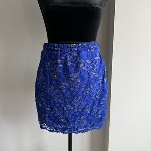 Blue Mini Skirt